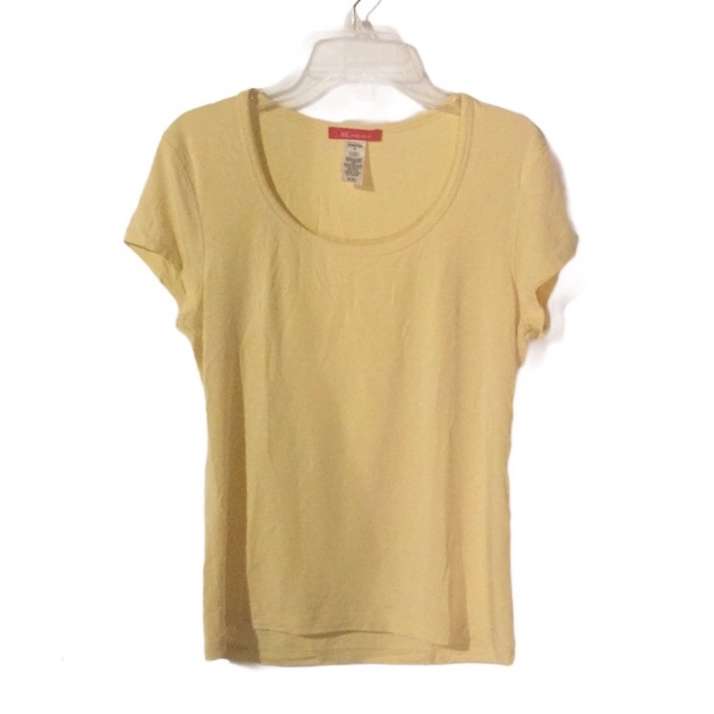 Almost New Anne Klein Cotton Scoop Neck Tee